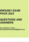 Engaging with Society: Meeting the Challenges of a Changing World(EWS2601 Exam pack 2023)