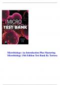Microbiology: An Introduction Plus Mastering Microbiology 13th Edition Test Bank By Tortora