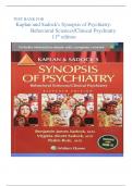 Kaplan and Sadock's Synopsis of Psychiatry: Behavioral Sciences/Clinical Psychiatry Eleventh Editition