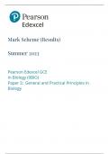  Edexcel a level biology paper 3 mark scheme june 2023