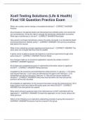 Excel Testing Solutions (Life & Health) Final 150 Question Practice Exam 