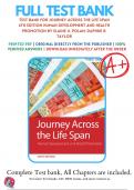 Test Bank For Journey Across the Life Span 6th Edition Polan, 9780803674875, All Chapters with Answers and Rationals