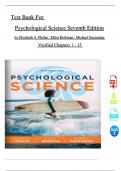 TEST BANK for Psychological Science, 7th Edition by Elizabeth A. Phelps, Elliot Berkman, All Chapters 1 - 15, Complete Newest Version