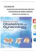 TEST BANK for Beckmann and Ling’s Obstetrics and Gynecology, 9th Edition by Dr. Robert Casanova, All Chapters 1 - 50, Complete Newest Version