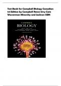 Test Bank for Campbell Biology Canadian  1st Edition by Campbell Reece Urry Cain  Wasserman Minorsky and Jackson ISBN