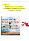 Psychological Science, 7th Edition TEST BANK by Elizabeth A. Phelps, Elliot Berkman, All Chapters 1 - 15, Complete Newest Version (100% Verified)