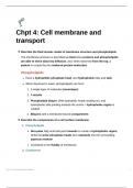 Biology (9700): Chapter 4, Cell membrane and transport