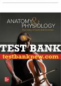 Test Bank For Anatomy & Physiology: The Unity of Form and Function 9th Edition All Chapters - 9781260256000