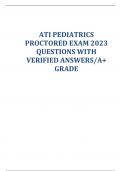 ATI NR328 PEDIATRICS PROCTORED EXAM 2023 QUESTIONS WITH VERIFIED ANSWERS/A+ GRADE