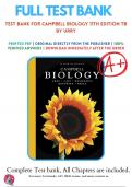 Test Bank for Campbell Biology 11th Edition TB by Urry