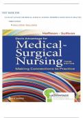 TEST BANK FOR  DAVIS ADVANTAGE FOR MEDICAL-SURGICAL NURSING: MAKING CONNECTIONS TO PRACTICE  THIRD EDITION(Janice J. Hoffman,  Nancy J. Sullivan)2024 verified solution A+
