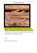 Wood-Destroying Organism Inspection Exam Challenge Well Reviewed & Solved