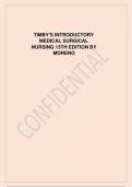 Timbys Introductory Medical Surgical Nursing 13th Edition by Moreno.