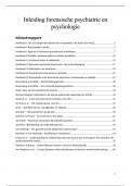 Samenvatting Inleiding forensische psychiatrie/psychologie