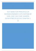 Test Bank For Principles of Microeconomics 13th Edition by Karl Case ,Ray Fair, Sharon Oster 9780135197141 Chapter 1-22