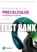 Test Bank For Precalculus with Modeling and Visualization 6th Edition All Chapters - 9780134418629