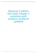 Test Bank to accompany Ecology, Fifth Edition Bowman • Hacker
