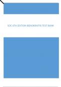 SOC 6th Edition Benokraitis Test Bank