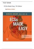 Test bank for ECGs Made Easy 7th Edition by. Barbara J Aehlert ( 2022) All chapters ||complete solution 