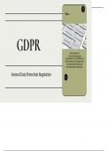 powerpoint präsentation über das GDPR / die Datenschutz-Grundverordnung