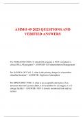 AMMO 49 2023 QUESTIONS AND  VERIFIED ANSWERS
