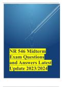 NR 546 Midterm Exam Questions and Answers Latest Update 2023/2024