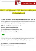 2024 NGN HESI RN Exit Exam V6 with 160 Questions and Answers (Verified Revised Full Exam)