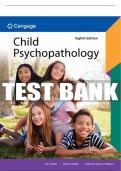 Test Bank For Child Psychopathology - 8th - 2024 All Chapters - 9780357796580