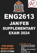 ENG2613 JAN/FEB SUPPLEMENTARY EXAM 2024 ANSWERS