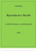 NGR6234 REPRODUCTIVE HEALTH LATEST EXAM WITH RATIONALES 2024.