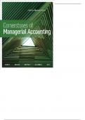 Managerial Accounting The Cornerstone of Business Decisions International Edition  4th Edit