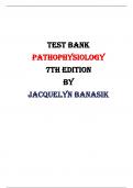Test Bank For Pathophysiology 7th Edition by Jacquelyn Banasik Chapter |All Chapters,  Year-2024|
