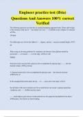 Engineer practice test (ifsta) Questions And Answers 100% correct  Verified