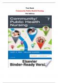 Community Public Health Nursing  7th Edition Test Bank By Mary A. Nies, Melanie McEwen | Chapter 1 – 34, Latest - 2024|