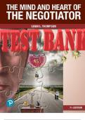 Mind and Heart of the Negotiator, The, 7th edition Test Bank