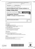 GCSE EDEXCEL May 2023 Computer Science Paper 1