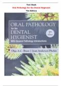 Oral Pathology for the Dental Hygienist 7th Edition Test Bank By Olga A C Ibsen and Joan Andersen Phelan |All Chapters, Latest-2024|