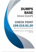 Crack Check Point 156-215.81.20 Exam with Updated 156-215.81.20 Dumps V9.02