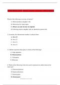 exam for HESI BIOLOGY latest exam version 