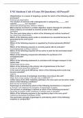 UNE biochem Unit 4 Exam |50 Questions| All Passed!!