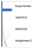 ARH3703 Assignment 2 Semester 2 2023 (Unisa) Pass with 80%+