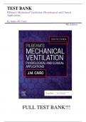 Test Bank For Pilbeam's Mechanical Ventilation: Physiological and Clinical Applications 8th Edition by James M. Cairo||ISBN NO:10,032387164X||ISBN NO:13,978-0323871648||All Chapters Covered||Complete Guide A+