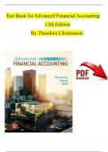 Test Bank for Advanced Financial Accounting13th EditionBy Theodore Christensen