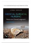 Focus on Adult Health Medical Surgical Nursing 3rd Edition Honan Test Bank   ..........@Recommended                         