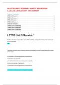 ALL LETRS UNIT 3 SESSIONS 1-8 LATEST 2024 SESSION 1,2,3,4,5,6,7,8 GRADED A+ 100% CORRECT