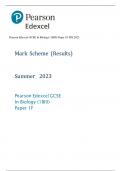 Pearson Edexcel GCSE In Biology (1BI0) Paper 1F MS 2023