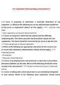 ATI Capstone Pharmacology Assessment 2 (55 Questions and Answers Updated 2024.