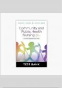 Community and Public Health Nursing: Evidence for Practice, 4th Edition TEST BANK by DeMarco, Walsh | WITH COMPLETE SAOLUTION