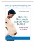 Test Bank For Maternity Newborn and Women Health Nursing A Case Based Approach 1st Edition