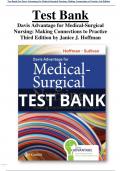 Test Bank For Davis Advantage for Medical-Surgical Nursing: Making Connections to Practice 3rd Edition by Janice J.Hoffman All Chapters (1-56) | A+ ULTIMATE GUIDE 2024